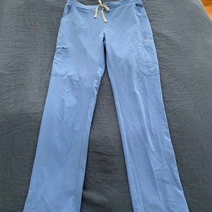 Figs Yola Scrub Pants, M Tall, ceil blue